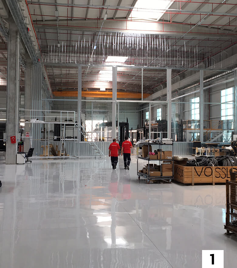 Cloison industrielle en PVC